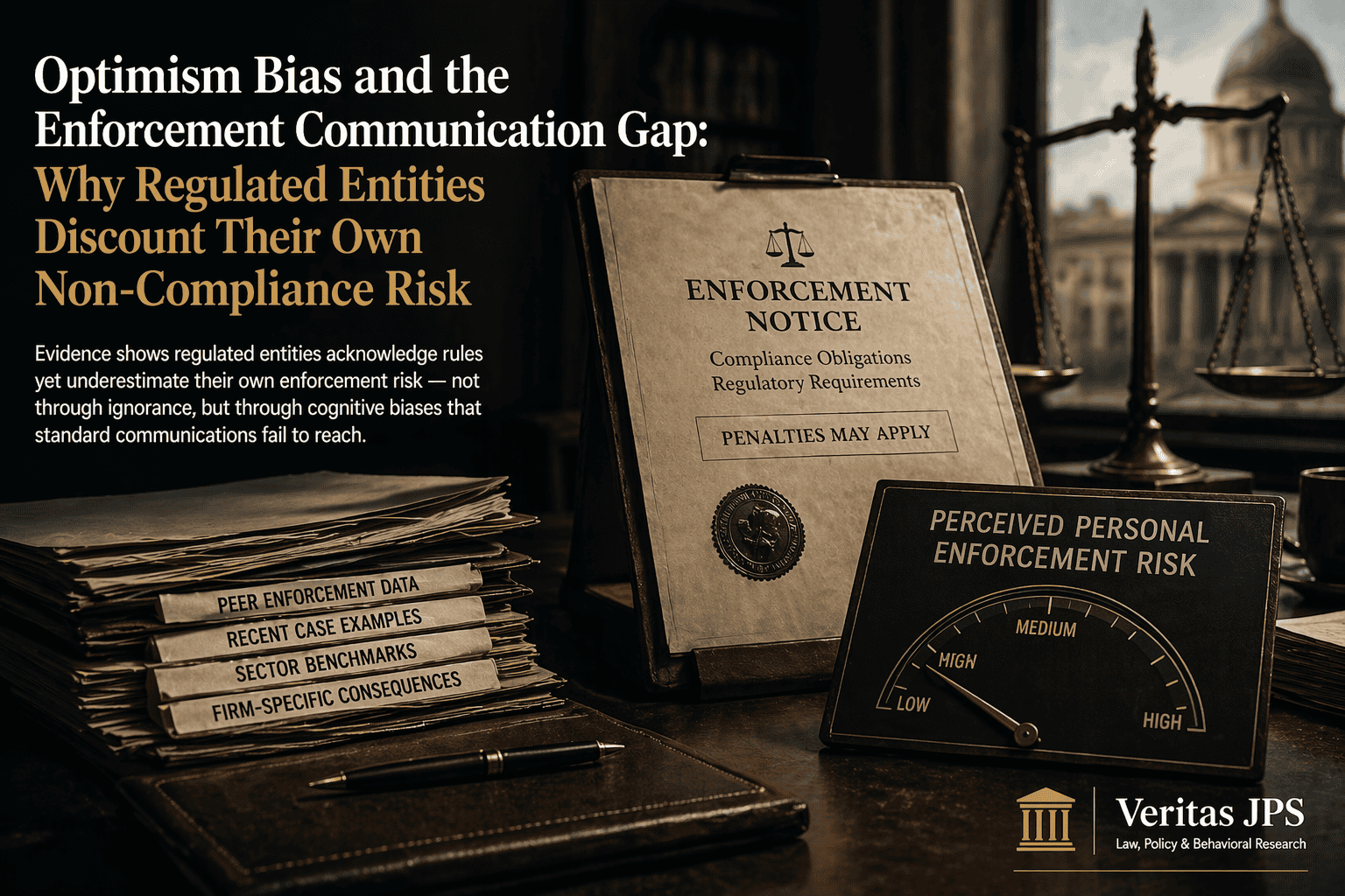 Optimism Bias and the Enforcement Communication Gap: Why Regulated Entities Discount Compliance Risk