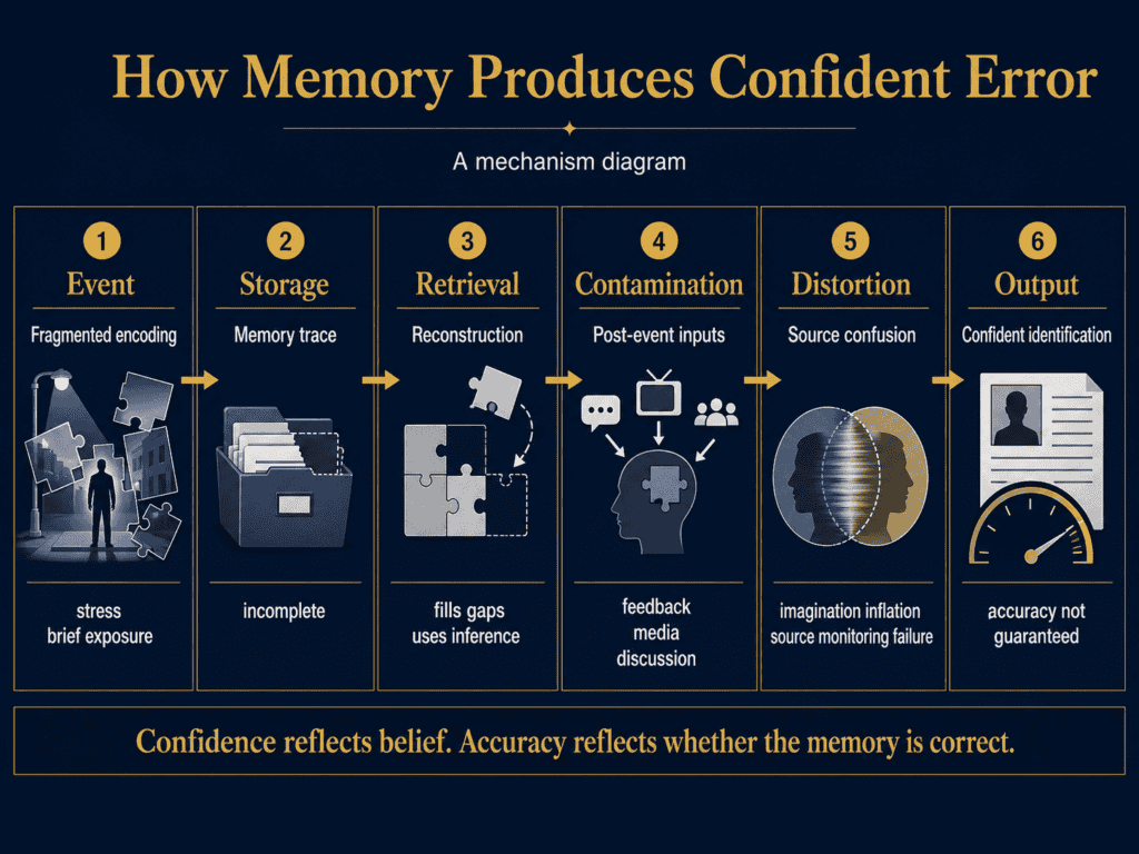 eyewitness confidence accuracy dissociation