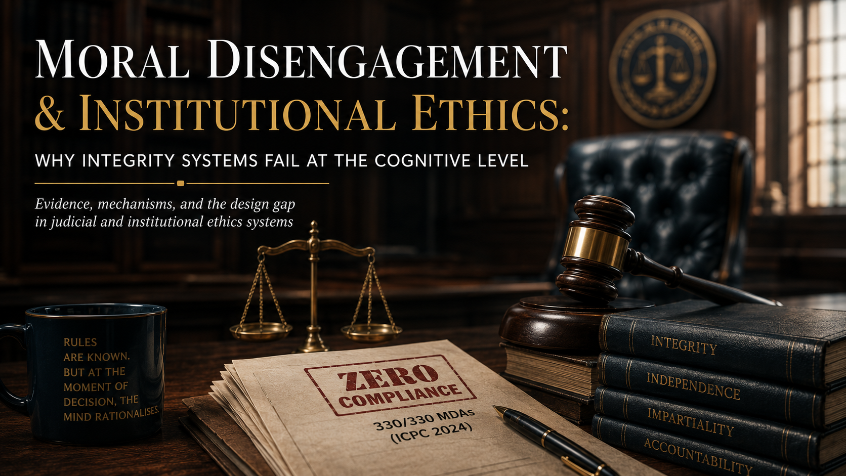 Moral Disengagement and Institutional Ethics: Why Integrity Systems Fail Cognitively